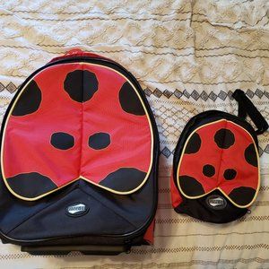 Child's Rolling Suitcase and matching Backpack